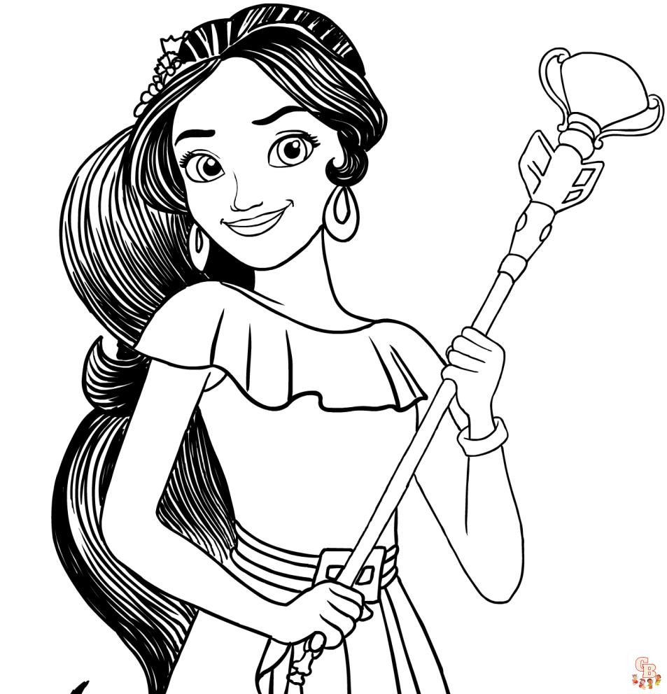 Coloriage Elena D Avalor