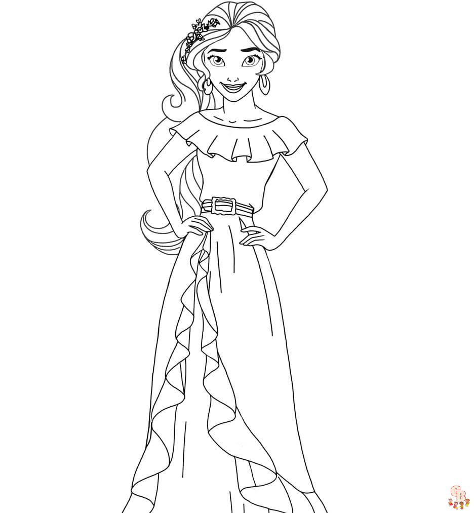 Coloriage Elena D Avalor