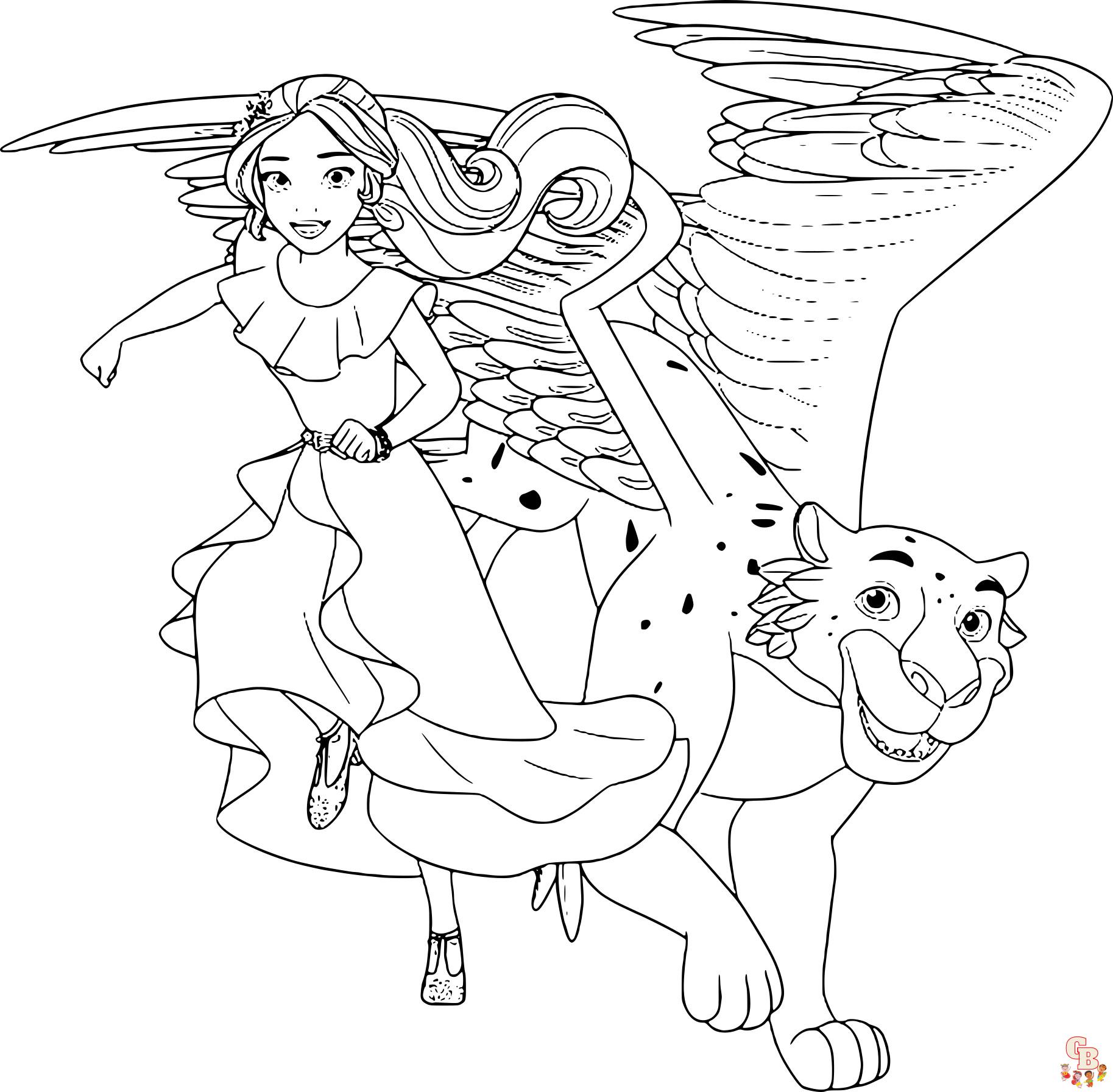 Coloriage Elena D Avalor