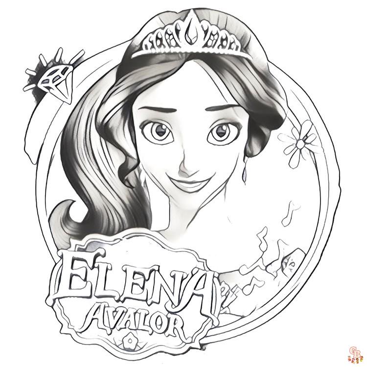 Coloriage Elena D Avalor