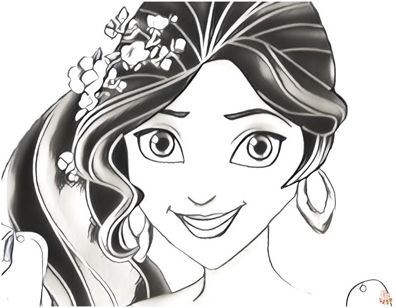 Coloriage Elena D Avalor