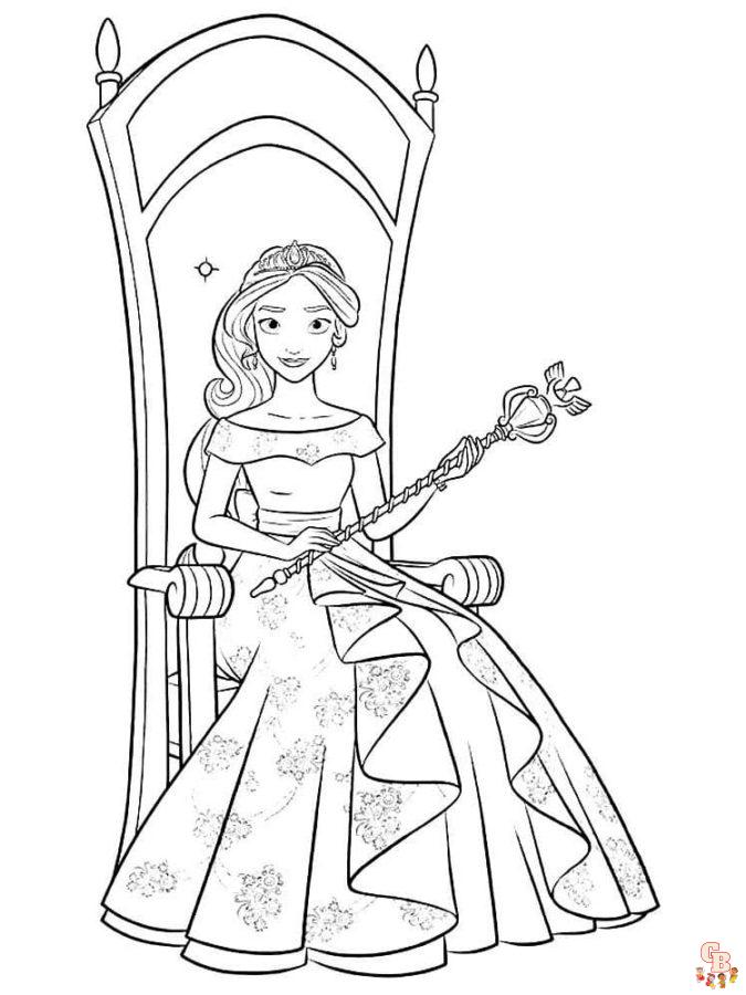 Coloriage Elena D Avalor