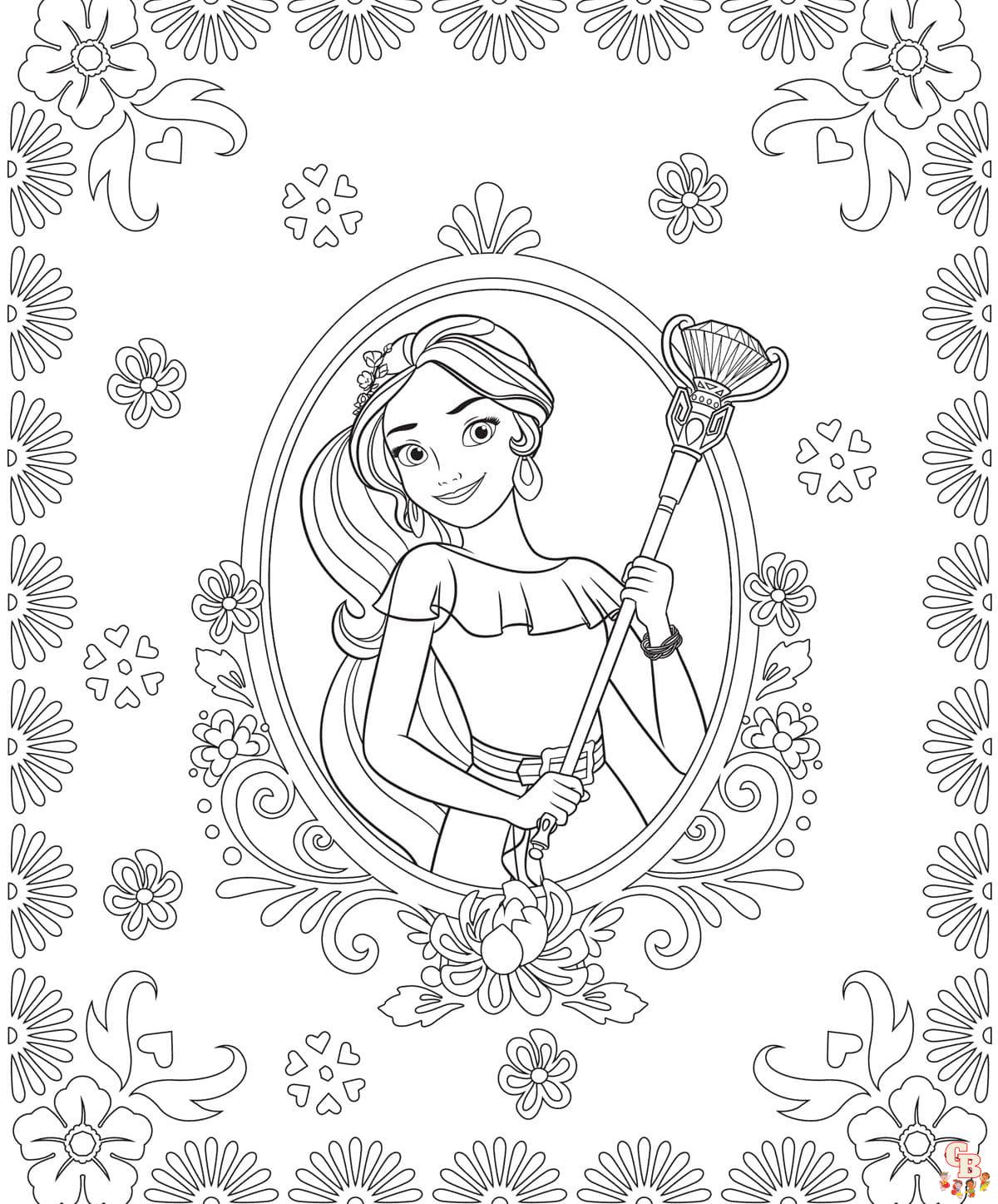 Coloriage Elena D Avalor