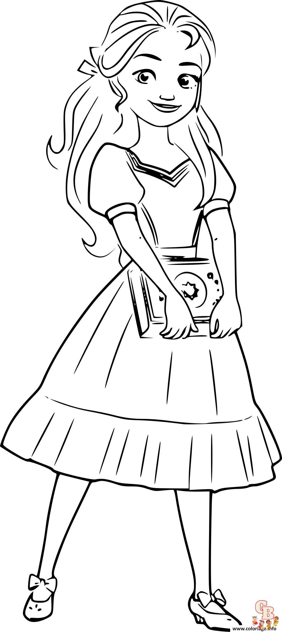 Coloriage Elena D Avalor