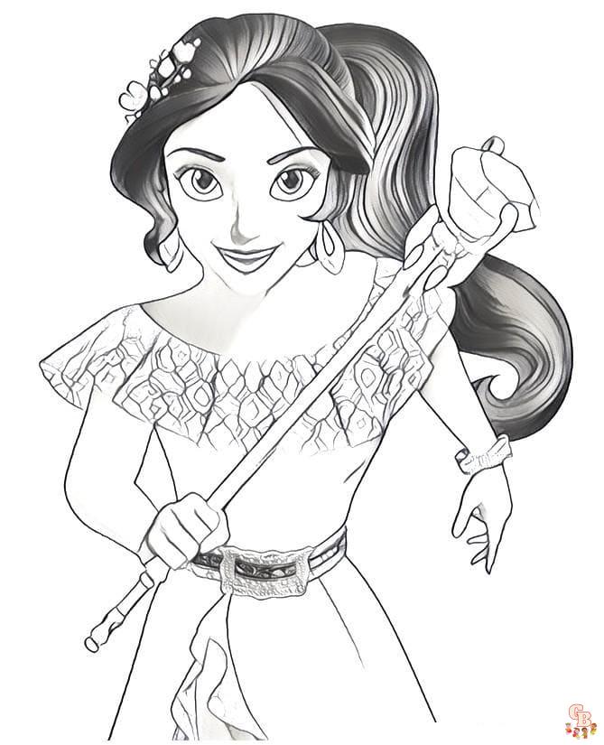 Coloriage Elena D Avalor