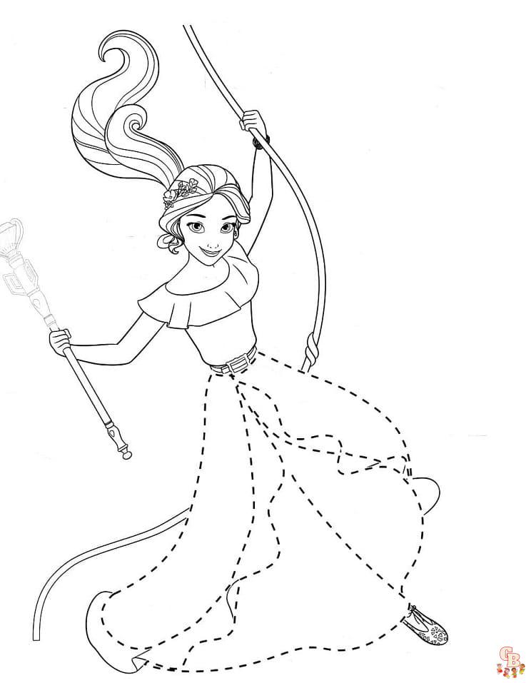 Coloriage Elena D Avalor