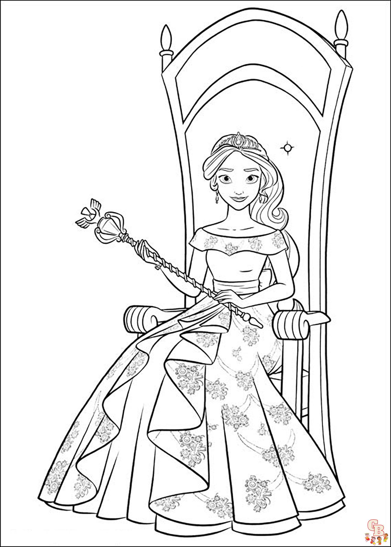 Coloriage Elena D Avalor