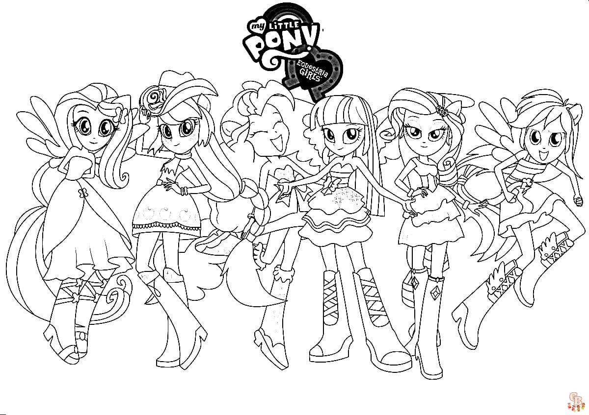 Coloriage Equestria Girls