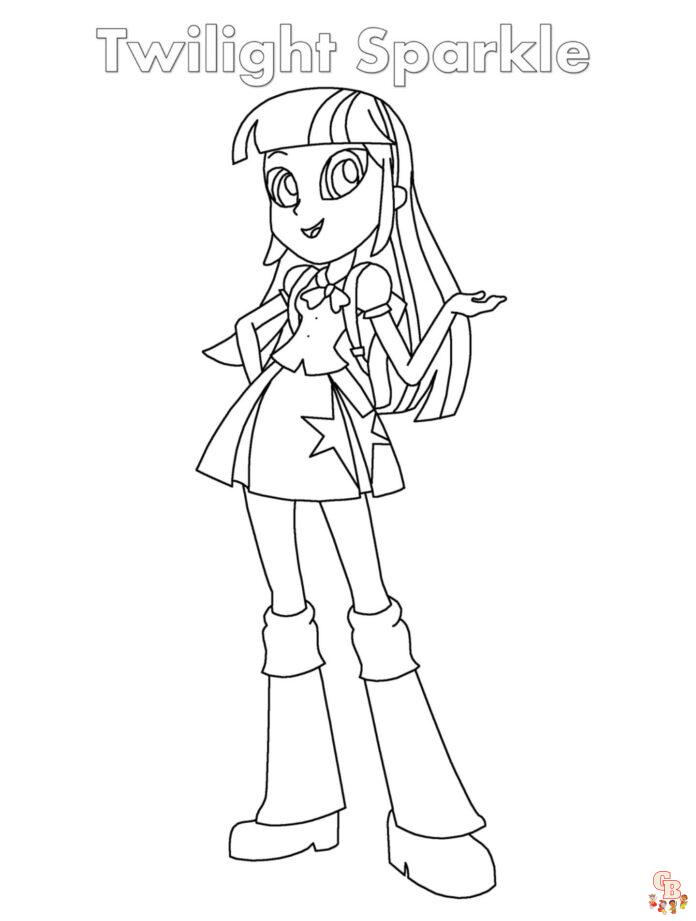 Coloriage Equestria Girls