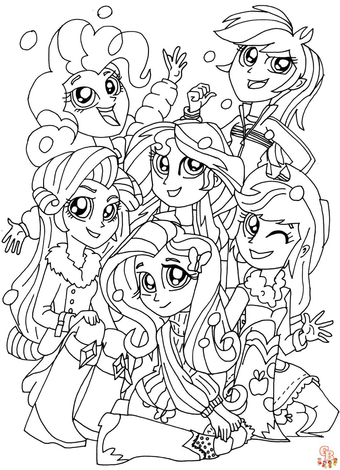 Coloriage Equestria Girls