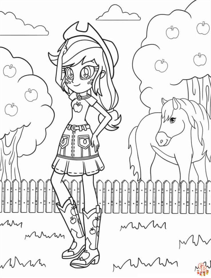 Coloriage Equestria Girls