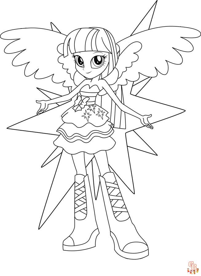 Coloriage Equestria Girls