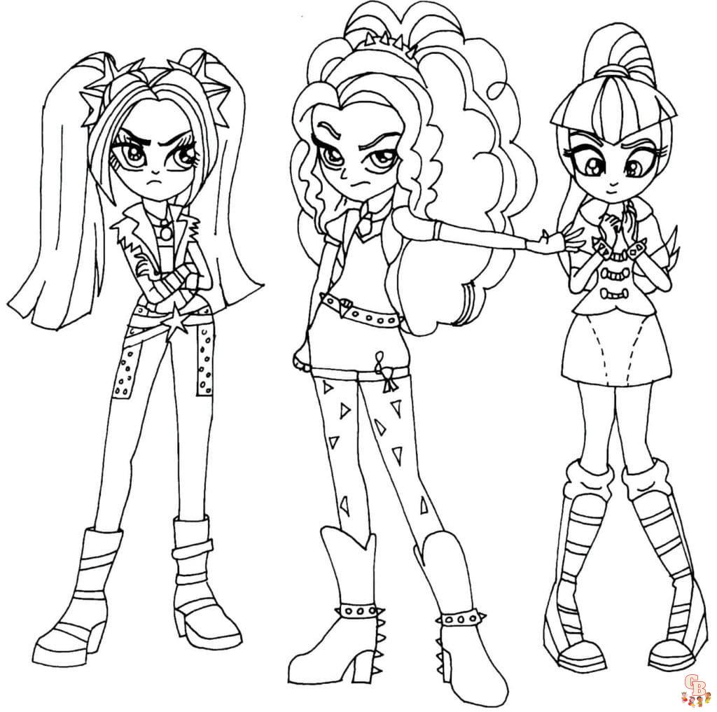 Coloriage Equestria Girls