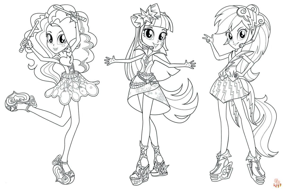 Coloriage Equestria Girls