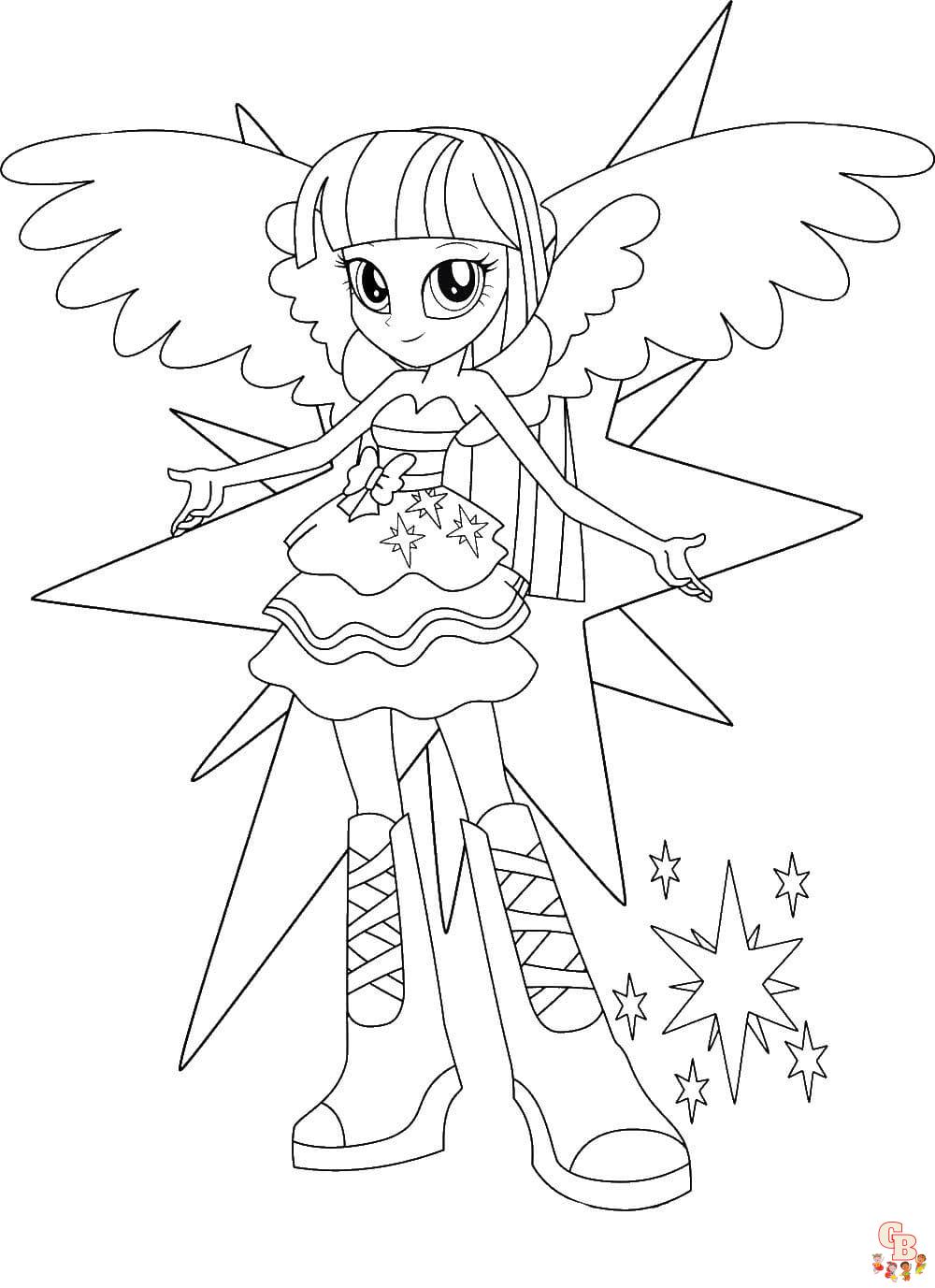 Coloriage Equestria Girls