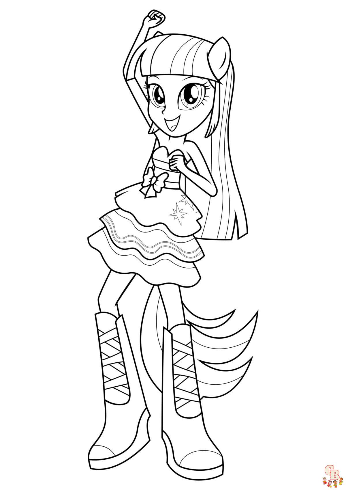 Coloriage Equestria Girls