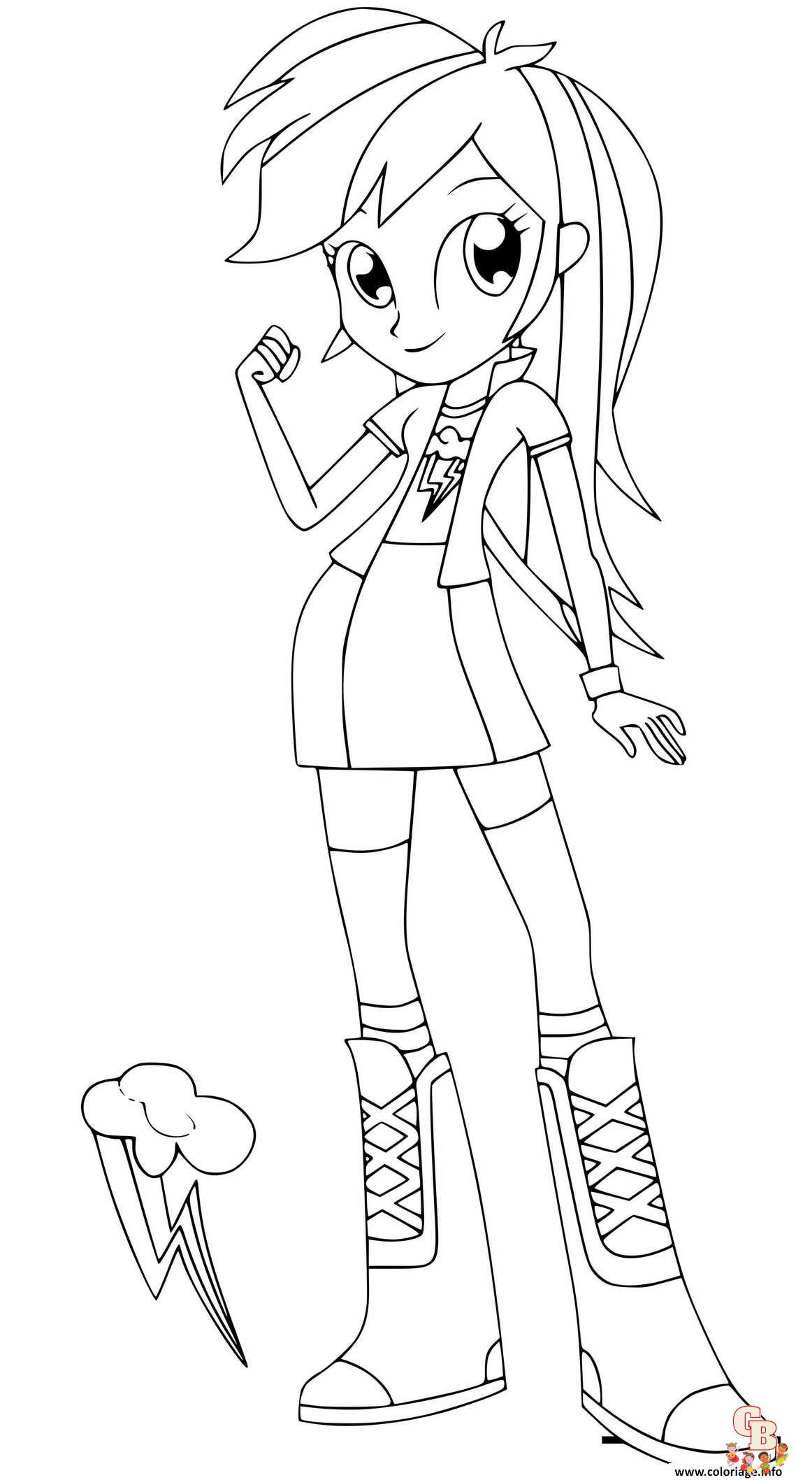 Coloriage Equestria Girls