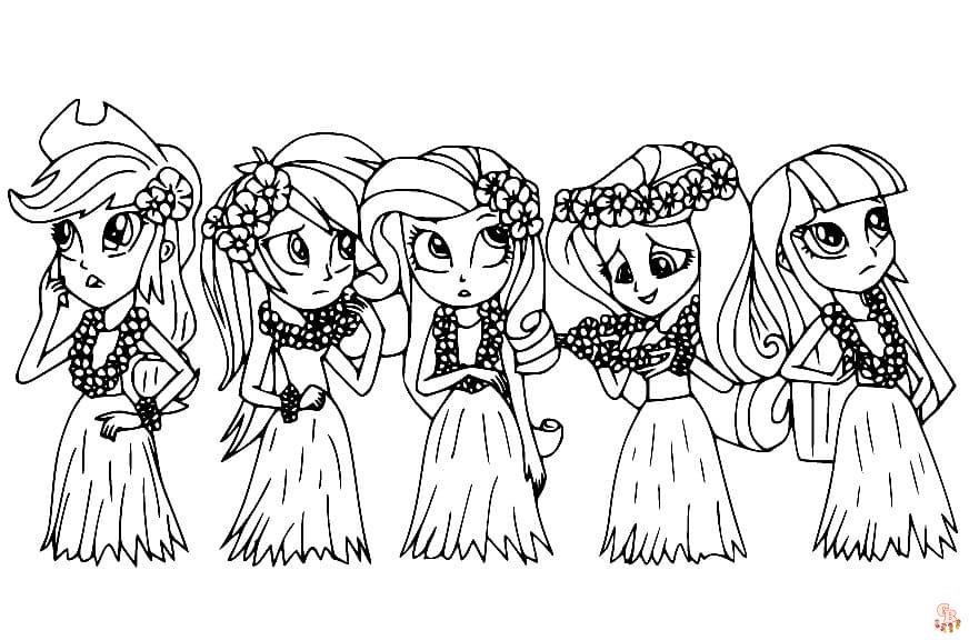 Coloriage Equestria Girls