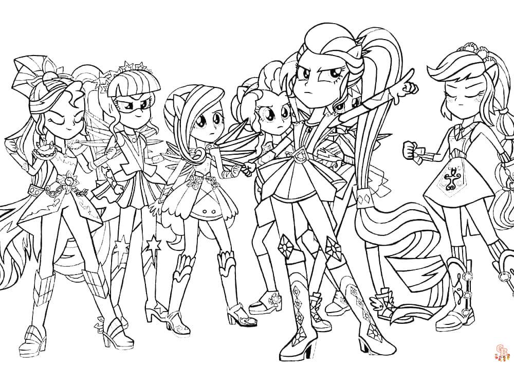 Coloriage Equestria Girls