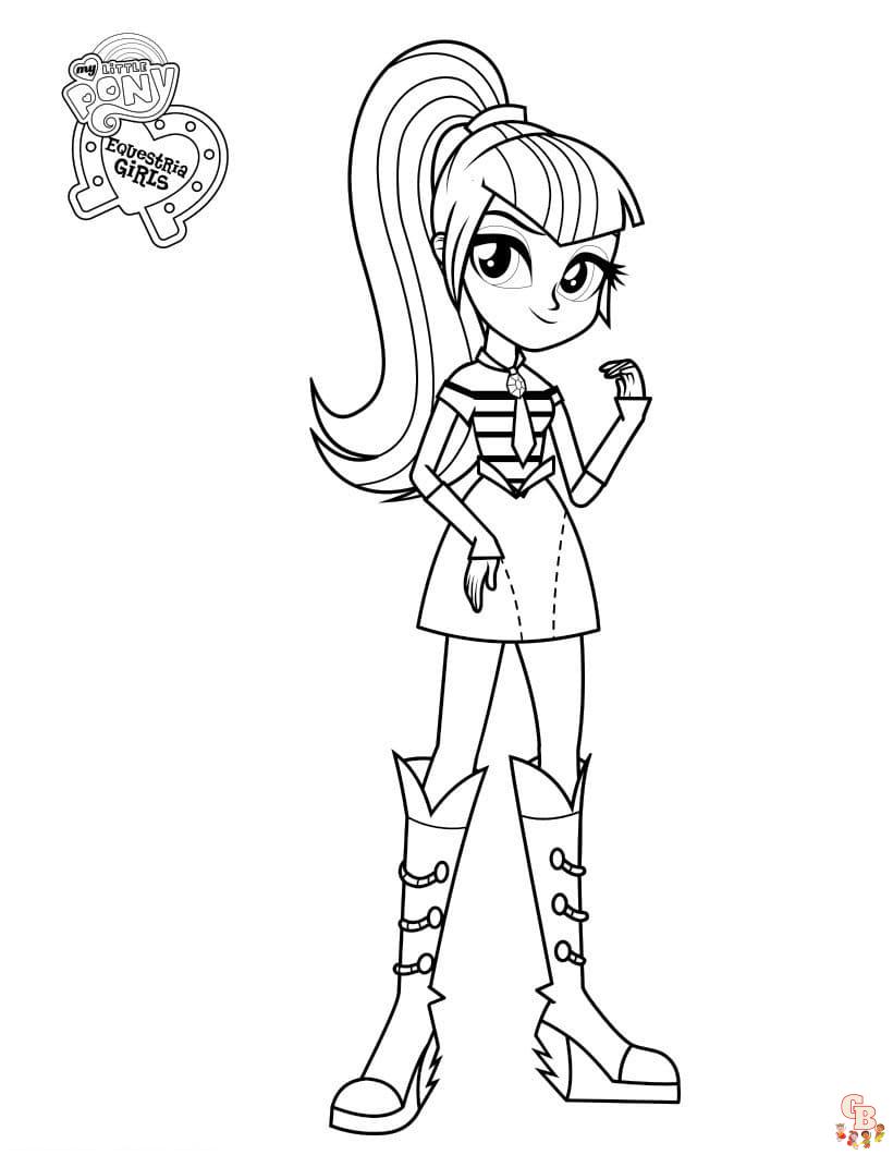 Coloriage Equestria Girls