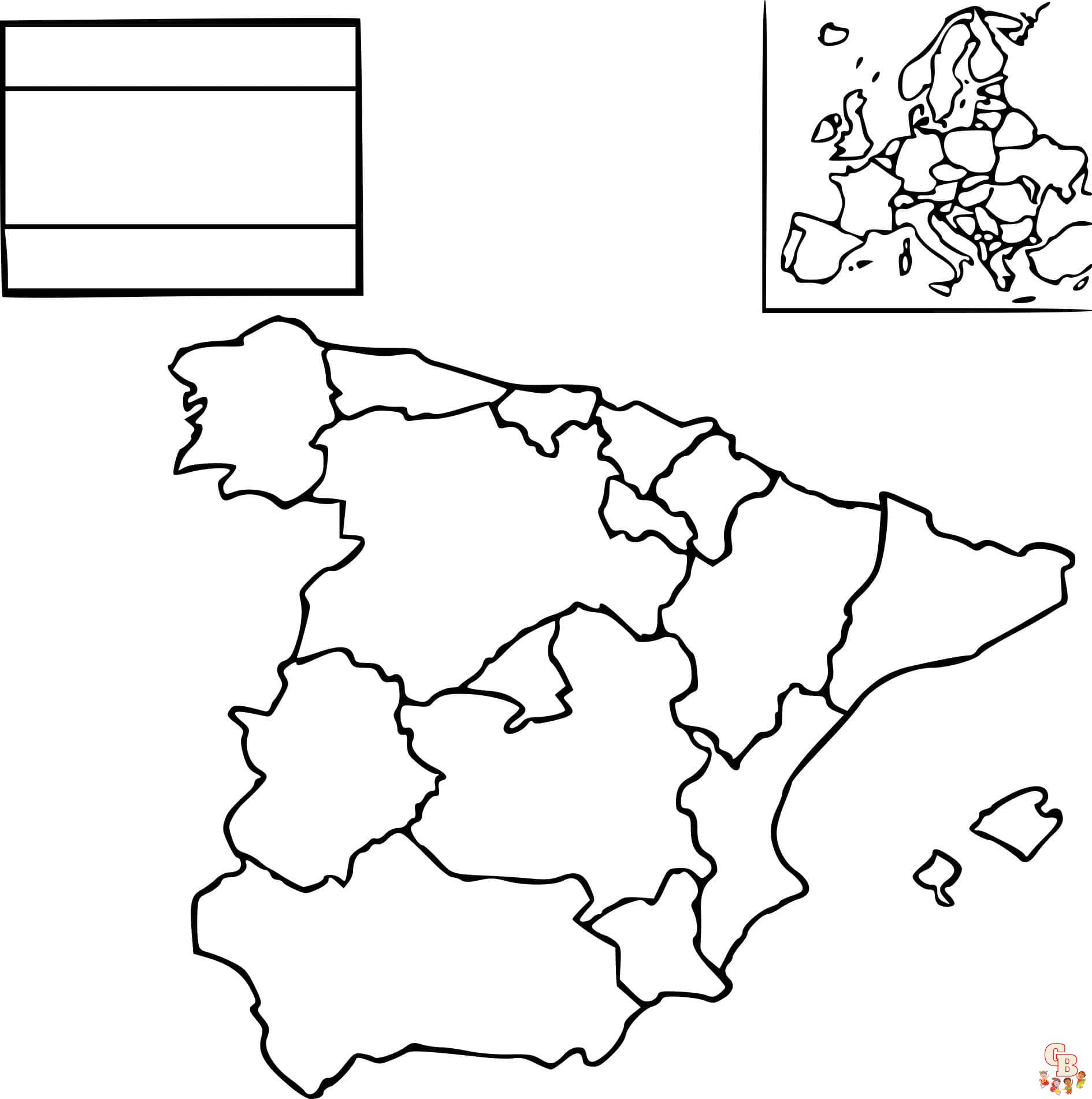 Coloriage Espagne