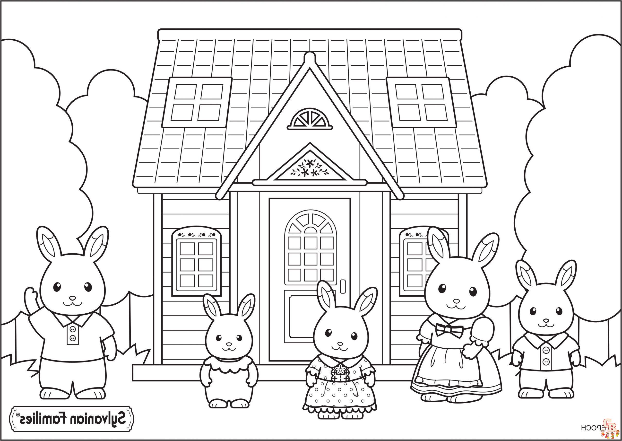 Coloriage Famille