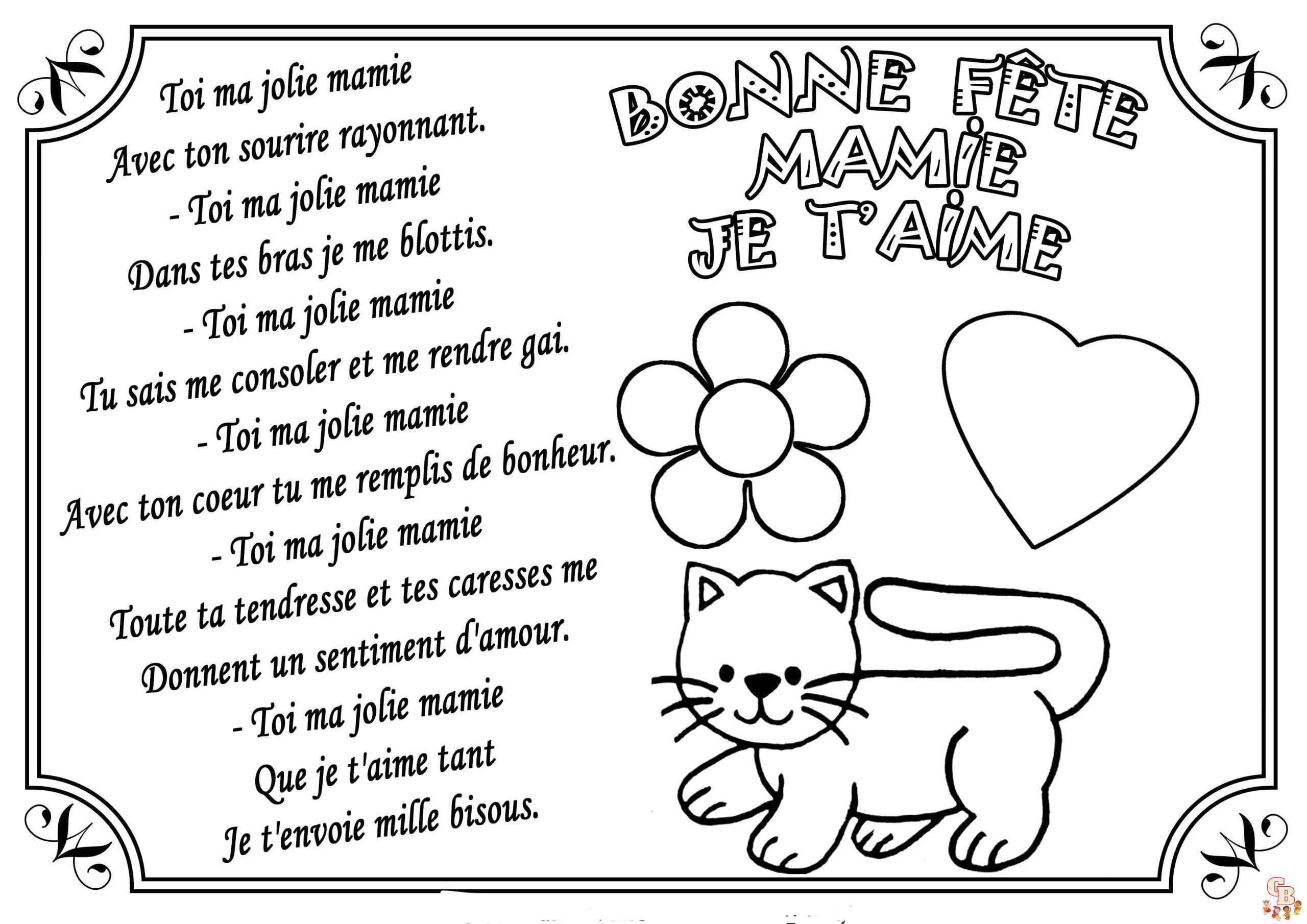 Coloriage Fete Des Grands meres Mamies