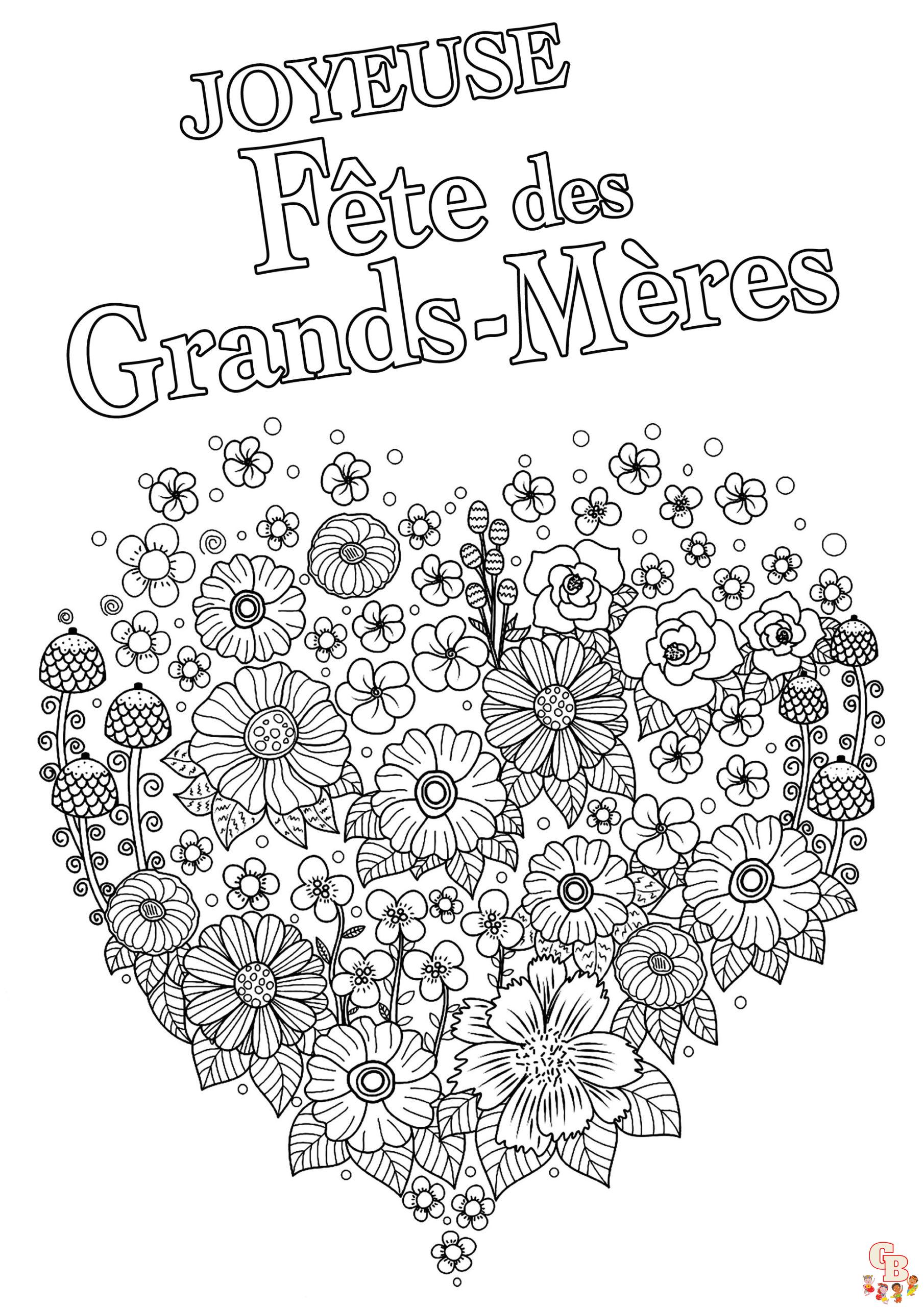 Coloriage Fete Des Grands meres Mamies