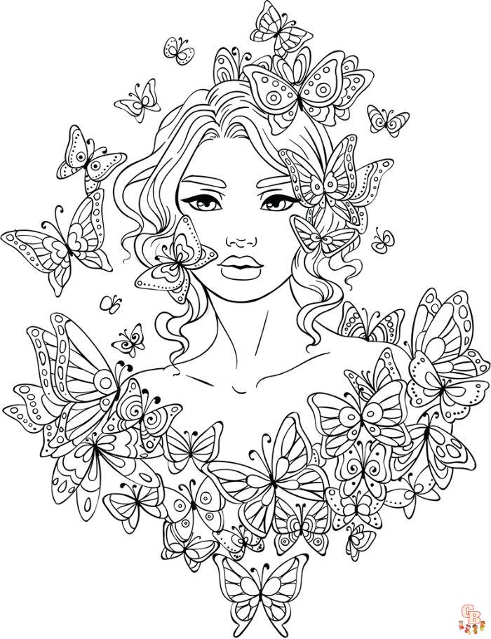 Coloriage Fille Ado