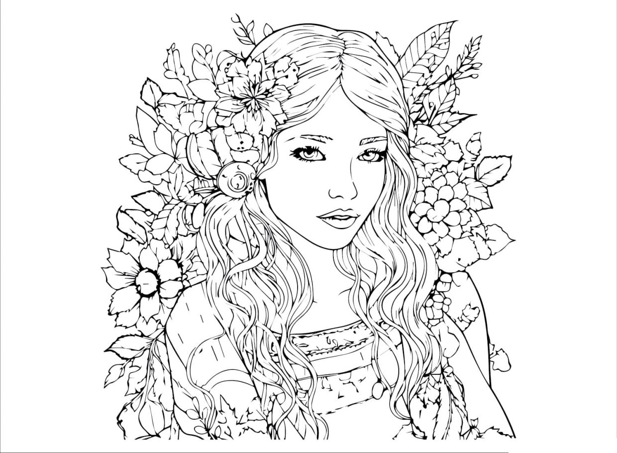 Coloriage Fille Ado