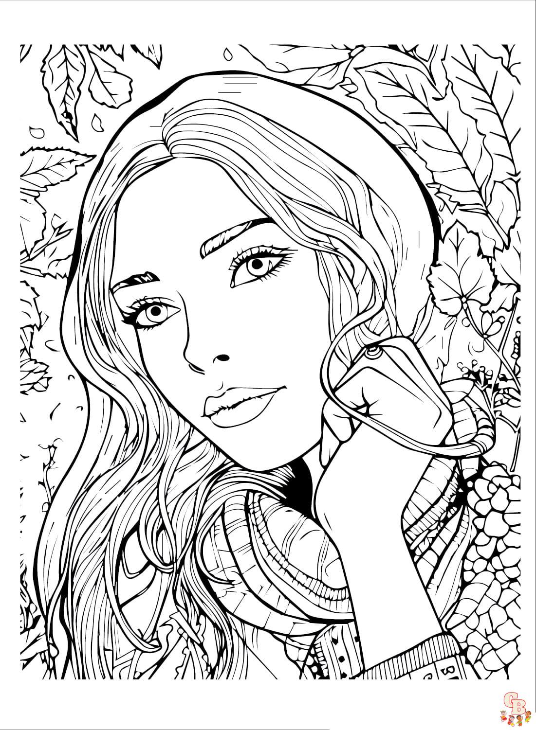 Coloriage Fille Ado