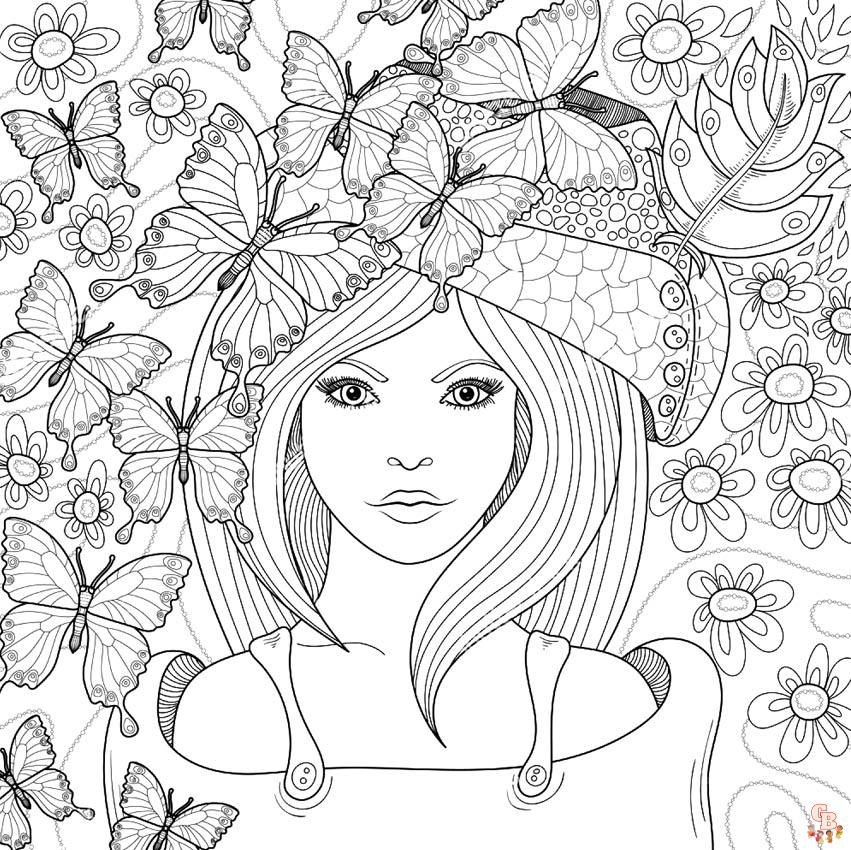 Coloriage Fille Ado