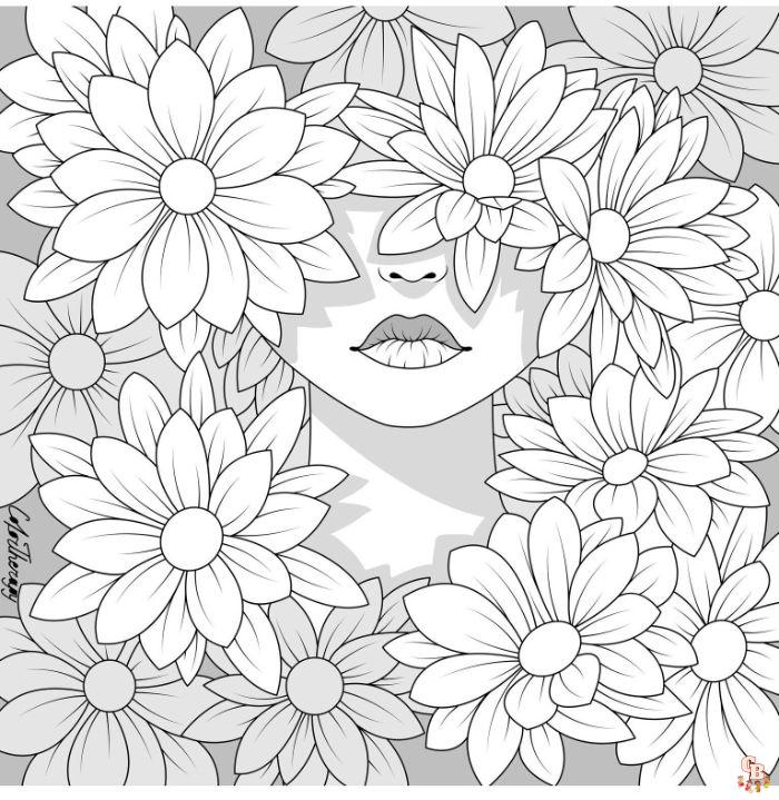 Coloriage Fille Ado