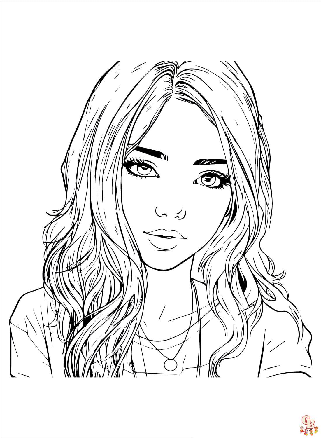 Coloriage Fille Ado