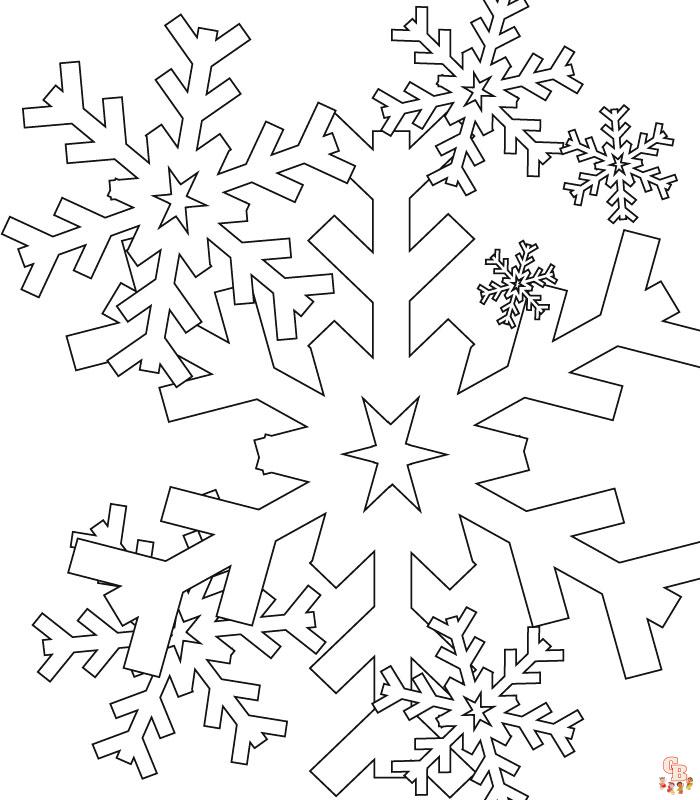 Coloriage Flocon De Neige