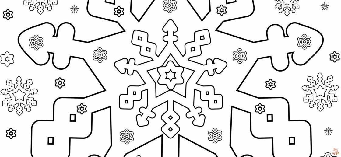 Coloriage Flocon De Neige