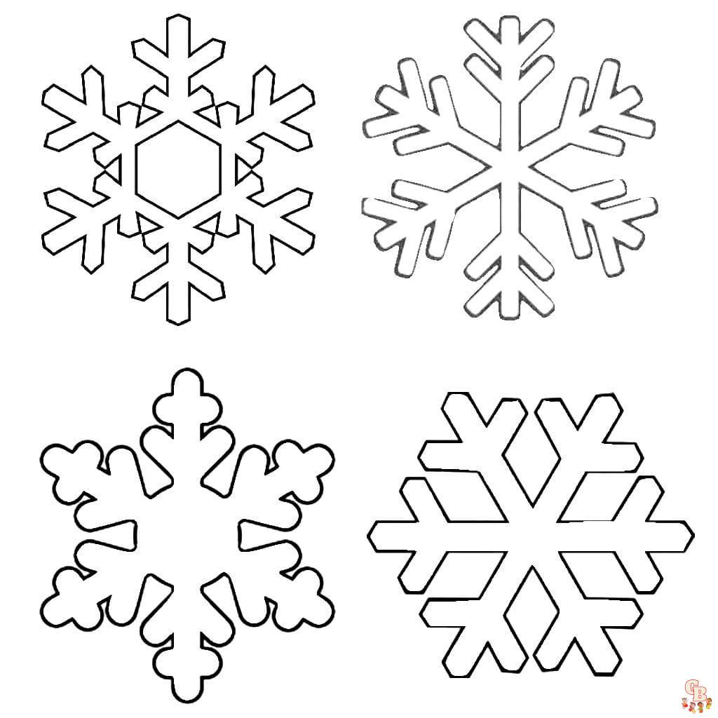 Coloriage Flocon De Neige