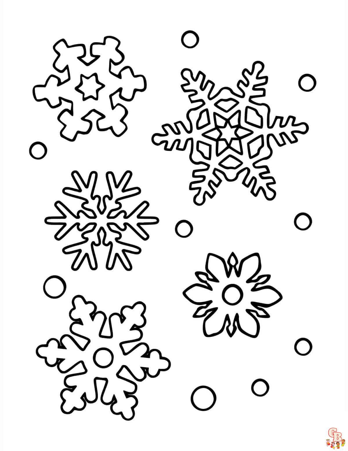 Coloriage Flocon De Neige