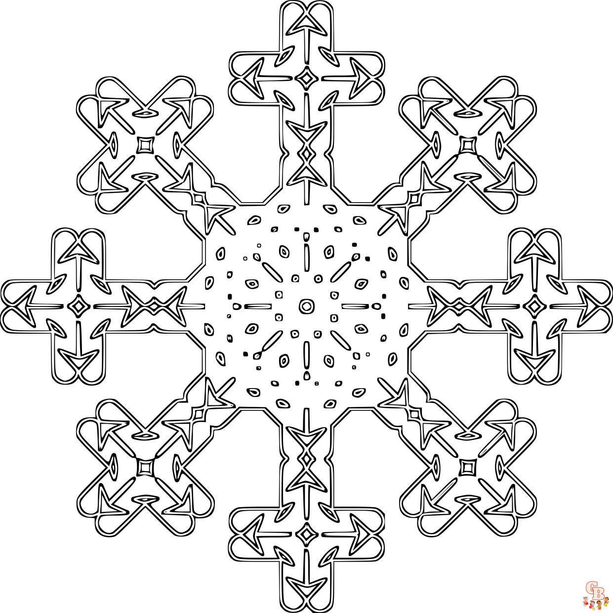 Coloriage Flocon De Neige