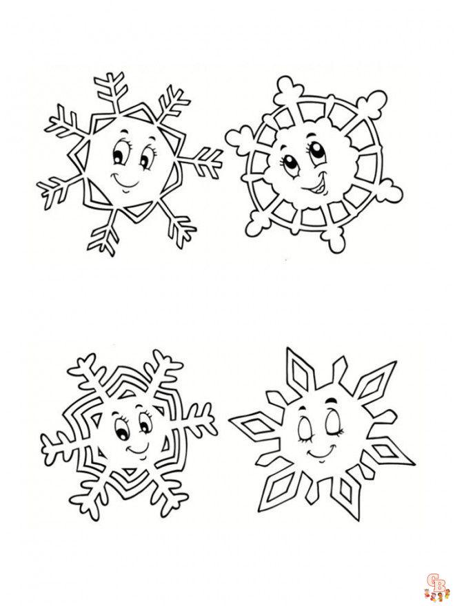 Coloriage Flocon De Neige