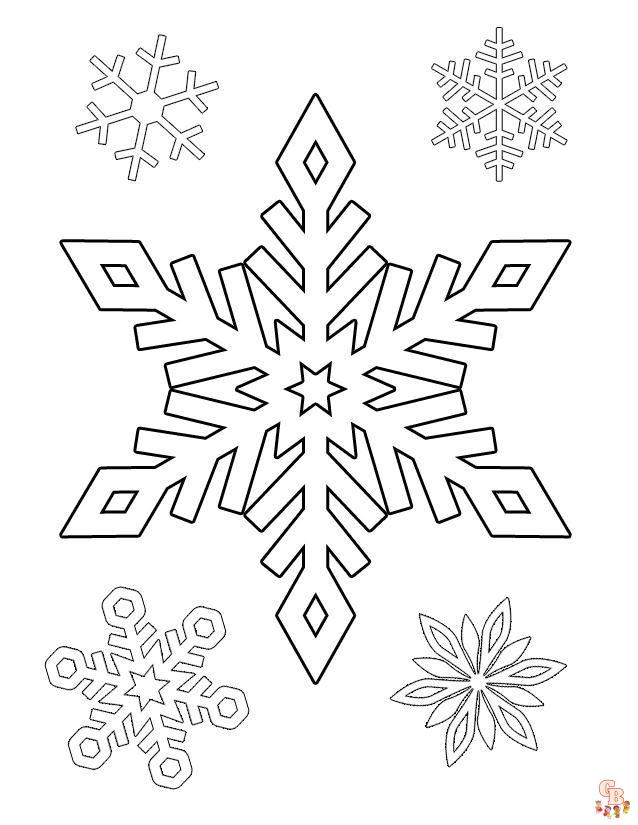 Coloriage Flocon De Neige