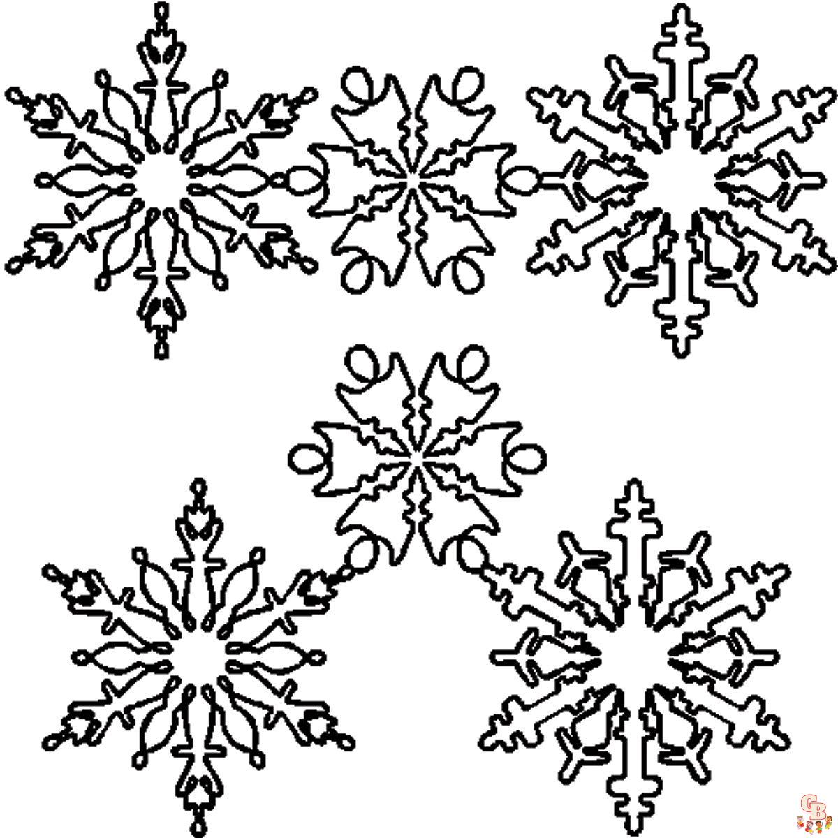 Coloriage Flocon De Neige