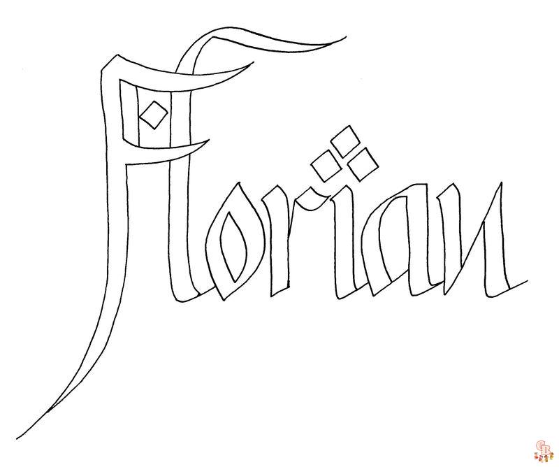 Coloriage Florian