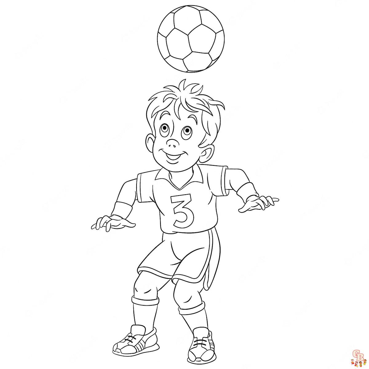 Coloriage Footballeur