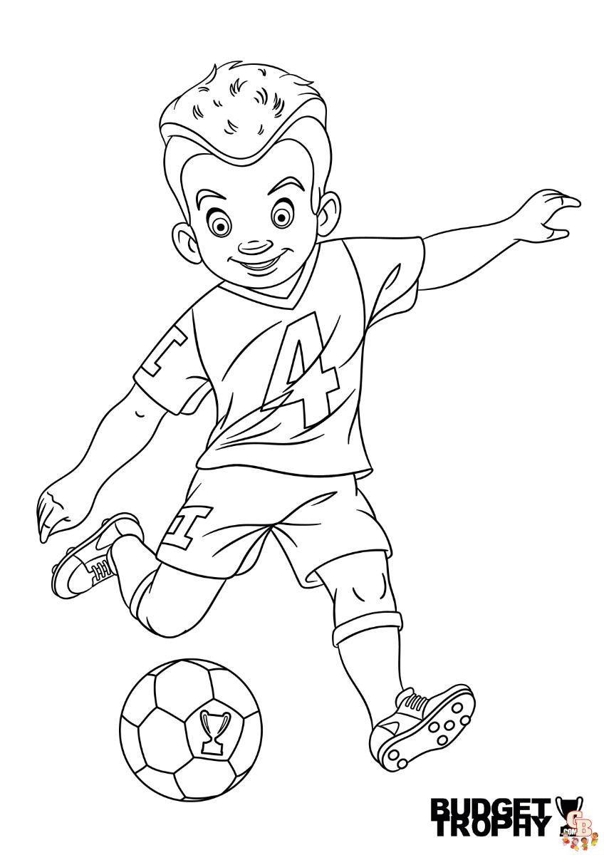 Coloriage Footballeur