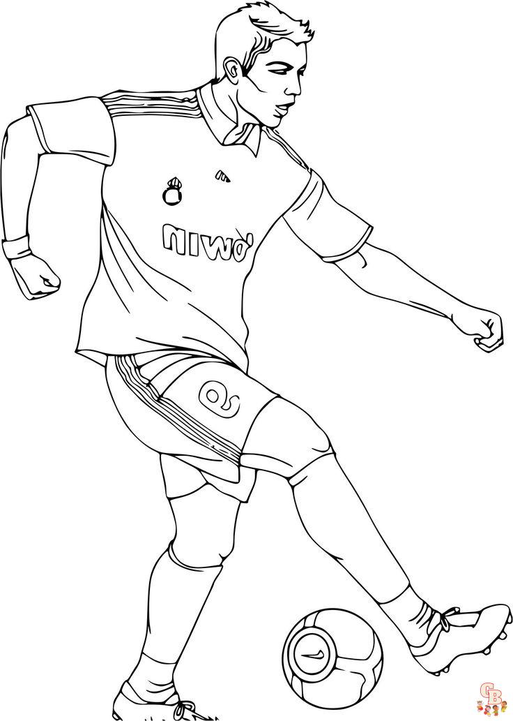 Coloriage Footballeur