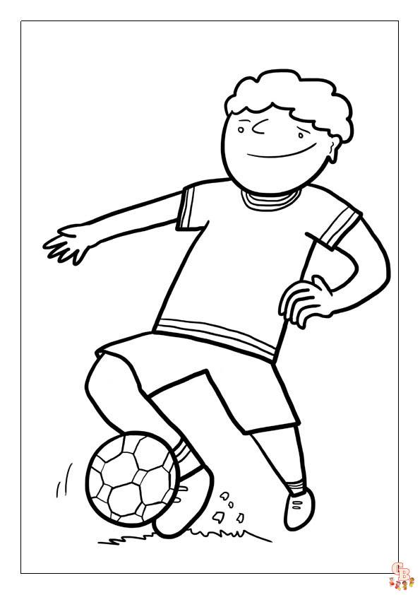 Coloriage Footballeur