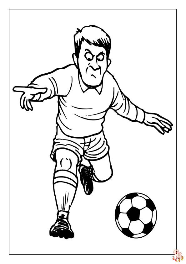 Coloriage Footballeur