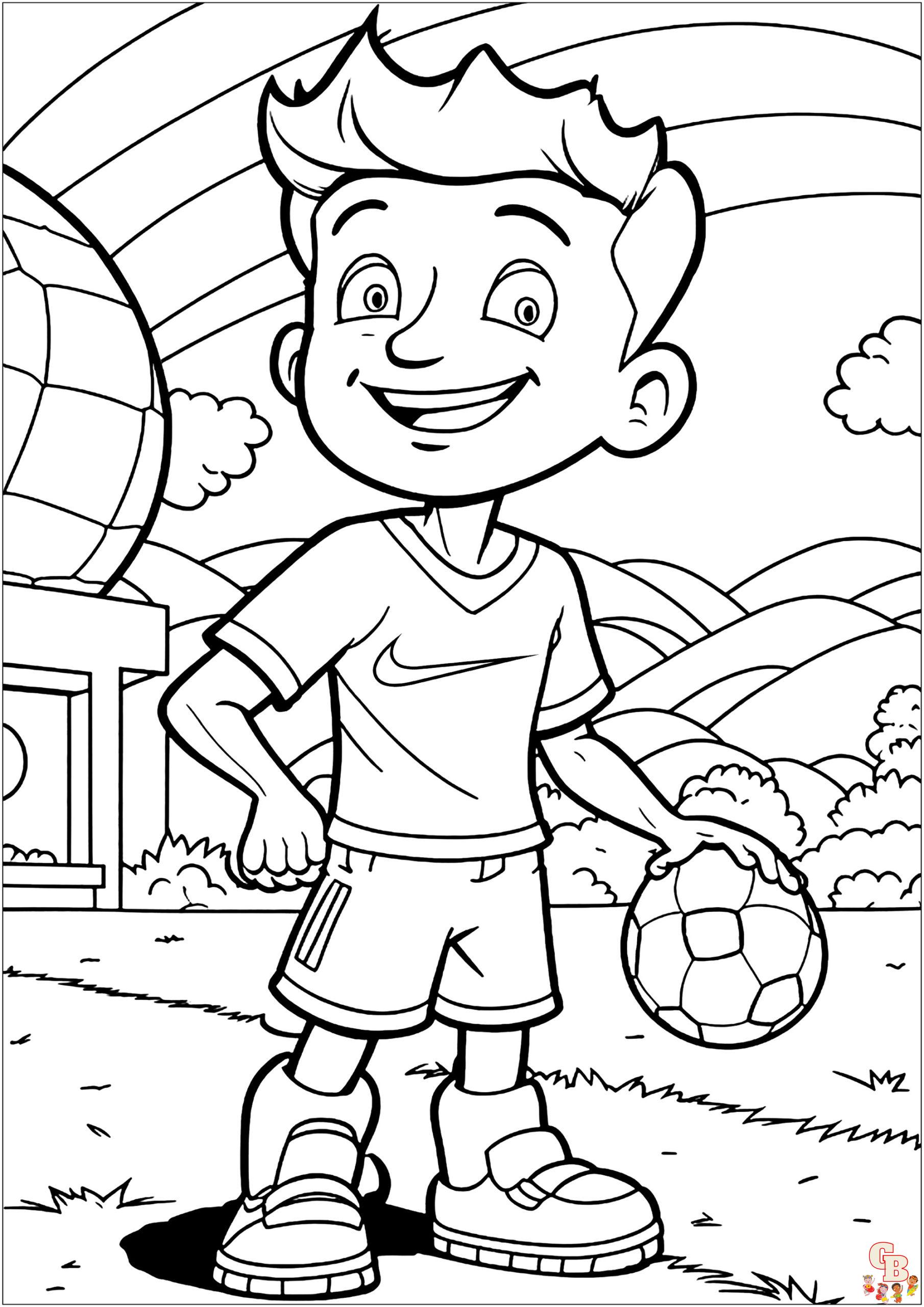 Coloriage Footballeur