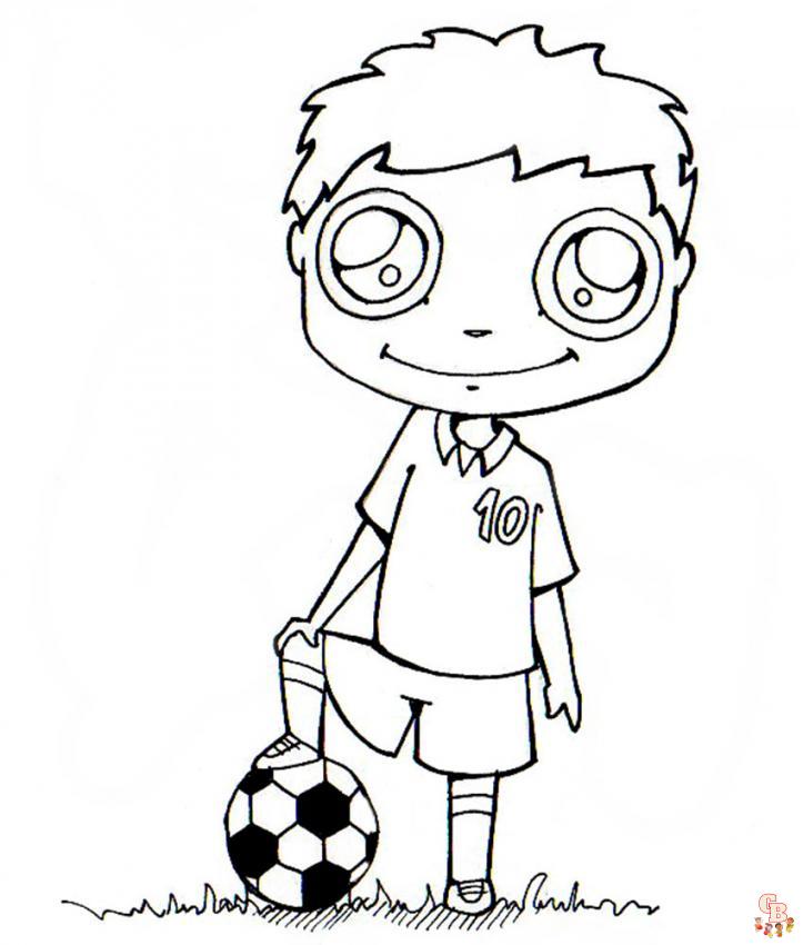 Coloriage Footballeur